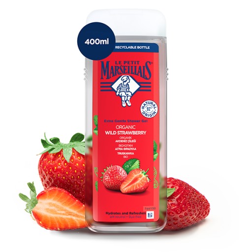 LE PETIT MARSEILLAIS Jemný jahodový sprchový gél 400ml