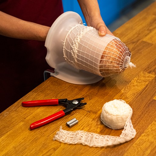 SIEŤKA NA ÚDENIE ŠUNKY, MÄSA, 15cm, 4m, VEĽKÁ, SILNÁ, DO 220°C