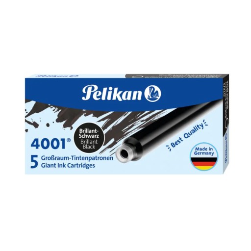 Atramentové náplne 4001 dlhé GTP/5 čierna PELIKA