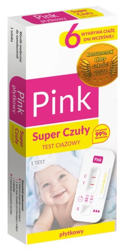 Pink Plate tehotenský test super citlivý 1 ks.