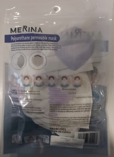 5x KN95 MASKA klip MASKY MASKY na ústa nos