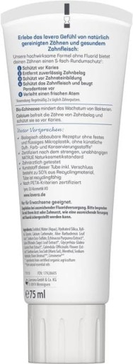 Lavera Kompletná zubná pasta bez fluoridu 75 ml