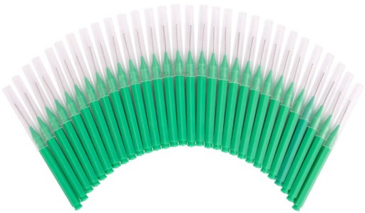 FOX MEDZIZUBNÉ KEFKY 0,8mm ZELENÉ 30 kusov