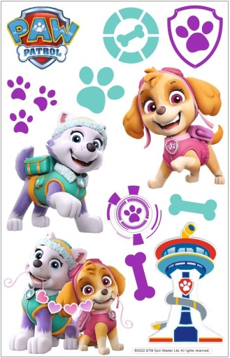 Nástenná dekorácia Paw Patrol, aranžmán - Skye, Everest / FOAM