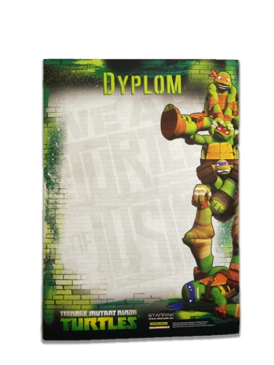 DIPLOM PRE DIEŤA, KORYTNAČKY NINJA, FORMÁT A4