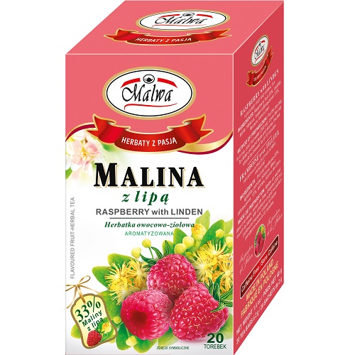 Malwa Ovocný čaj Malina s Lipou 20 ks