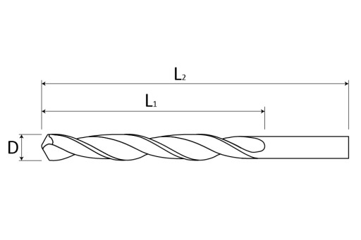Kobaltový vrták do kovu 3,2 mm C9832 HSS-CO