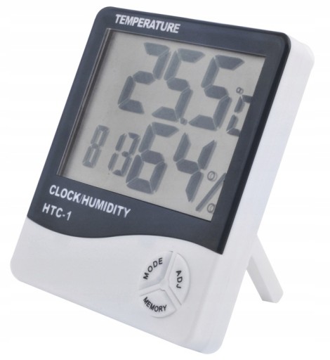 Bezdrôtová meteorologická stanica vlhkomer Teplomer Digitálne LCD hodiny