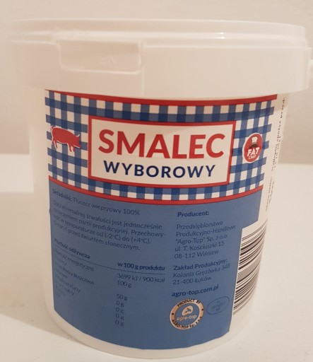 Wyborowy bravčová masť 1 kg tučný kuchár