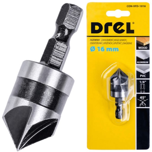 KONTRASPÍNKA VŔTAČKA ZRAZOVANIE DO DREVA, KOV 16 MM