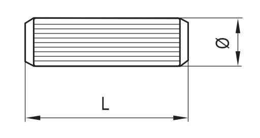 Drevené nábytkové hmoždinky hmoždinky 6 x 36 mm 100 ks.