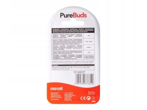 Drôtové slúchadlá Maxell purebuds 303986