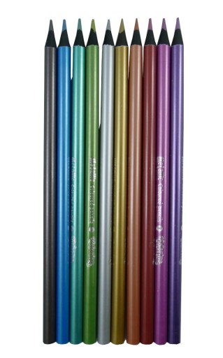 Colorino metalické ceruzkové pastelky 10 farieb