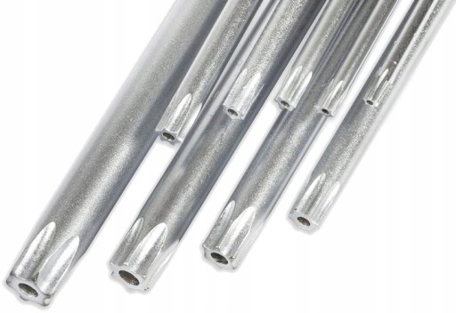 KĽÚČE TORX IMPUSUROVÉ TYP L s otvorom T10-T50 9KS