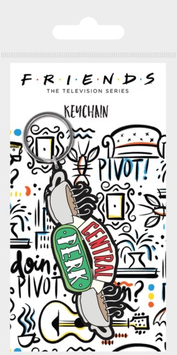 Gumená kľúčenka Branded Friends Central Perk