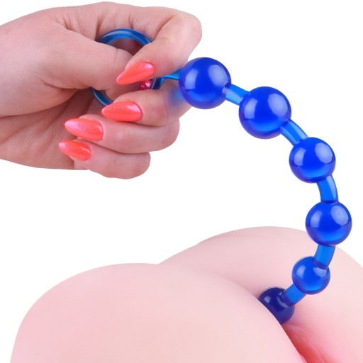 Šnúrka ORGASMOVÝCH GULIČIEK PRE ANÁLKU A PIČKU, 27 cm