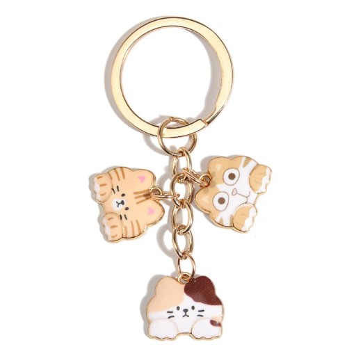 CHARMS PRSTEŇ NA KĽÚČENKU MAČKA MAČIATKA MAČIATKA KITKI HNEDÁ