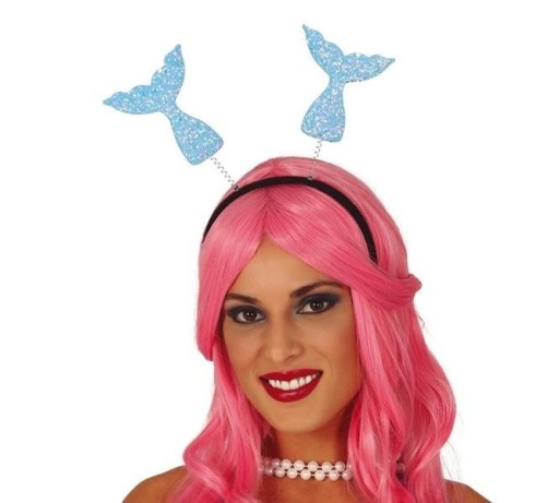 ČELENKA MERMAID TAILS MERMAID TAILS MODRÝ GLITTROVÝ KARNEVAL