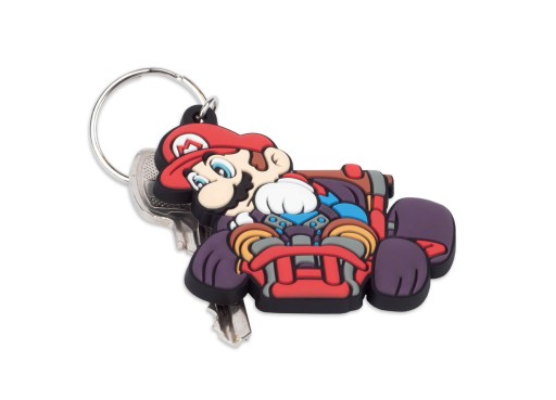 Gumová kľúčenka z hry Mario Kart Mario Drift