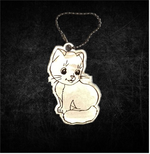 REFLEXNÝ PRÍVESNÍK GADGET REFLEXNÝ PRÍvesok na kľúče kat