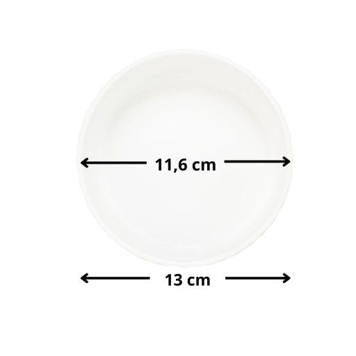 Keramická miska pre psa a mačku, matná biela, 0,4l, 25023