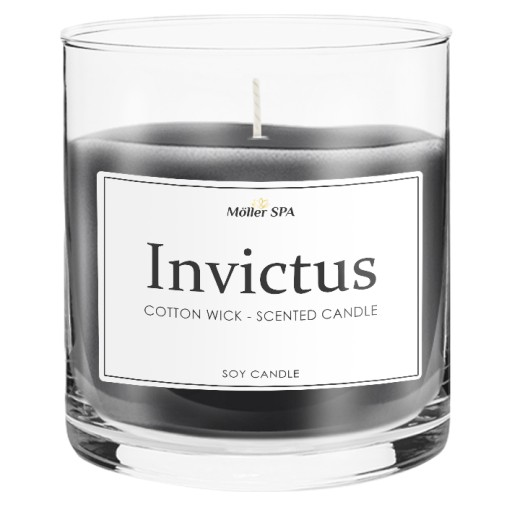 Möller SPA INVICTUS PRÍRODNÁ SÓJOVÁ SVIEČKA SVIEČKA S VÔŇOU PARFÉMU