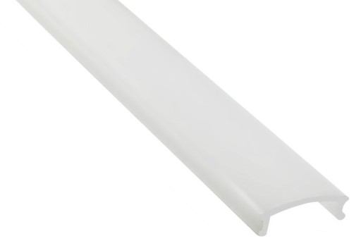 1 meter PVC PMMA tienidlo na hliníkové LED profily, typ ABC, mliečne biele
