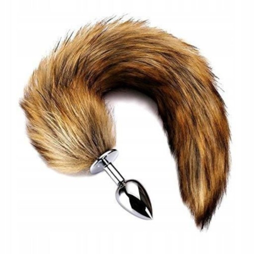 Análny kolík FOX KITA FLUFFY TAIL ANAL PLUG FOX TAIL BDSM ANAL SEX