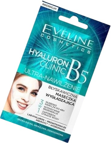 EVELINE HYALURON CLINIC OKAMŽITÁ VYHLADZUJÚCA MASKA Kyselina hyalurónová