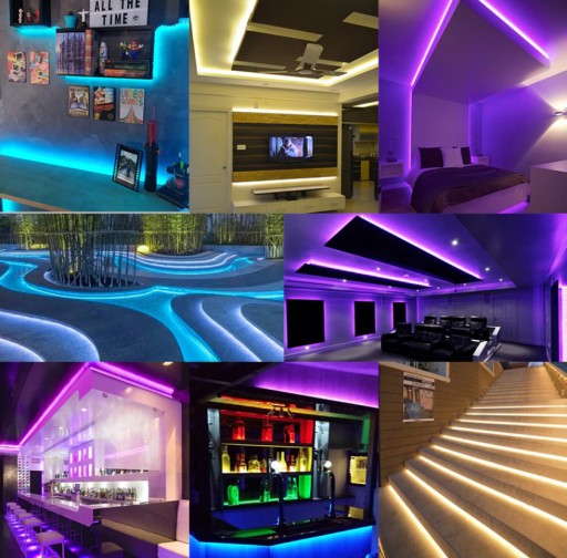 FAREBNÉ LED DO IZBY VODEODOLNÉ SMD RGB LED PÁS 5m FAREBNÉ + DIAĽKOVÉ OVLÁDANIE