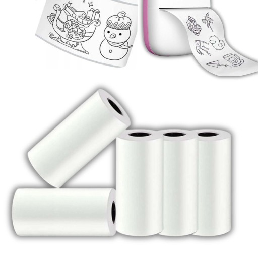 5x ROLOVÝ TEPELNÝ PAPIER NA TLAČOVÉ VALCE SADA NÁPLŇOV 5 VALCOV