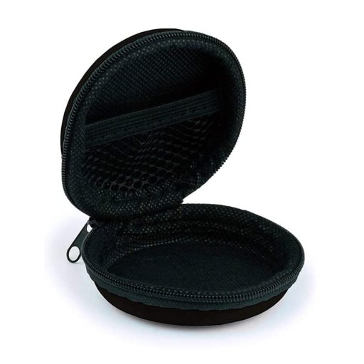 ČIERNE POUZDRO NA SLÚCHADLÁ PEVNÝ KRYT NA Zips 8 cm TVRDÉ POUZDRO AK223G