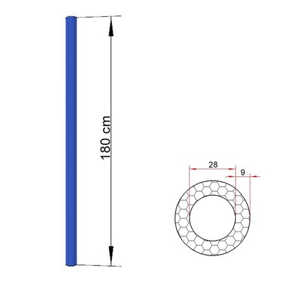 PENOVÝ OBAL NA STĹPY TRAMPOLÍNY 180cm