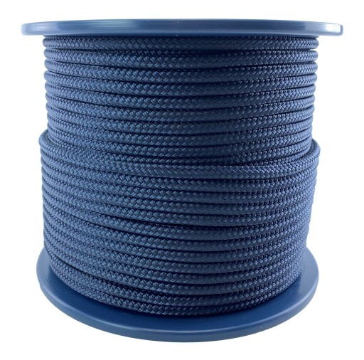 PLACHETNÉ LANO 6mm x 10m NÁMORNÍCKA MODRÁ - plávajúca