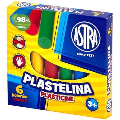 Školská plastelína 6 farieb ASTRA