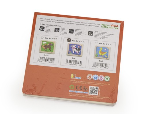 VIGA Handy Drevené puzzle Fudge