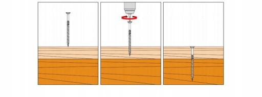 TESÁRSKE SKRUTY DO DREVA 3x30 TORX 500 ks