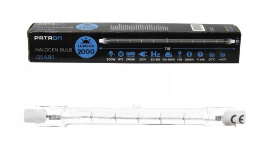 HALOGENOVÁ ŽIAROVKA J118 230V 200W R7s HALOG