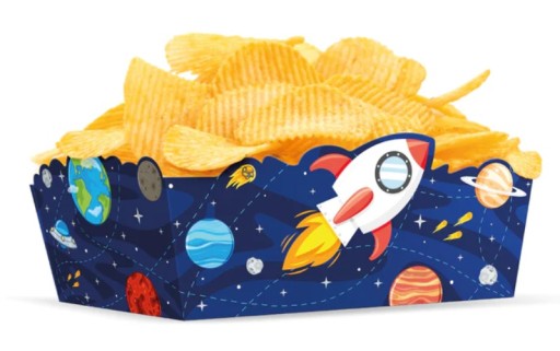 Krabice na žetóny Space Rocket 3 kusy Narodeniny