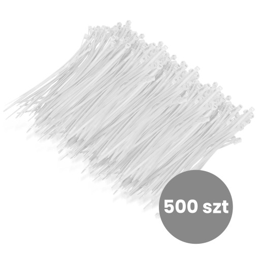 500x sťahovacie pásky Káblové pásky Zipsy 2,5 x 160 mm Silné UV sťahovacie pásky