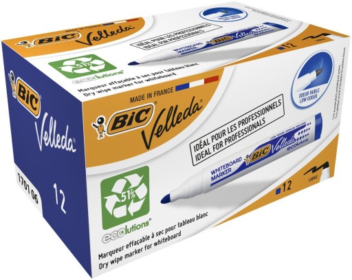 BIC BLACK VELLEDA 1701 okrúhly ZNAČOVAČ NA DOSKY 1 KUS