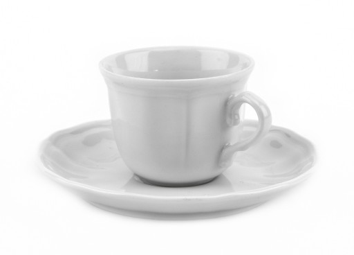 Castel White šálka s podšálkou 100 ml
