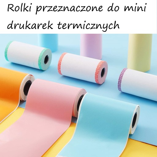 FAREBNÉ SAMOLEPIACIE PAPIEROVÉ KOLEČKY PRE MINI TLAČIAREŇ FOTOAPARÁT 3KS