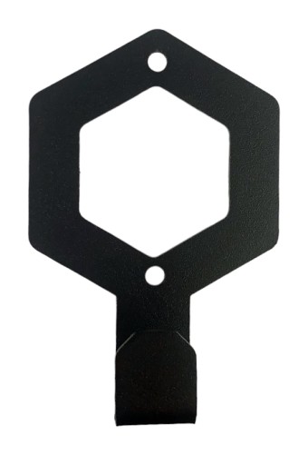 NÁSTENNÝ HÁK NÁSTENNÝ VEŠIAK NA OBLEČENIE HEXAGON ČIERNY MODERNÝ