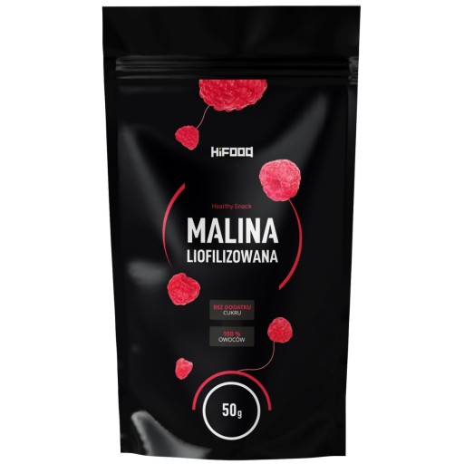 MALINA V PRÁŠKU 50g HiFOOD Malina 100% POĽSKO HiFOOD
