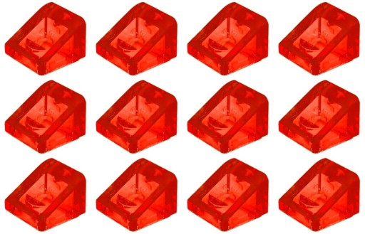 LEGO 54200 SKOS 1x1 trans červená (3g) 12 ks.