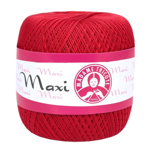 Maxi šnúra - Madame Tricote Paris - červená, 6328