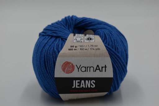 YARNART JEANS 16 modrá priadza