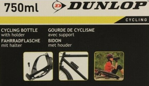 DUNLOP CYKLISTICKÁ TRÉNINGOVÁ FĽAŠA VODY 750ML SO ŠPORTOVÝM KOŠÍKOM