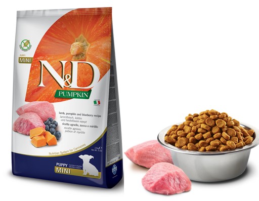 Farmina Mini Puppy Lamb krmivo pre psov, tekvica, 500g HMOTNOSŤ
